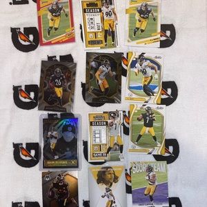 NFL Football Cards - Steelers 15 Card Lot